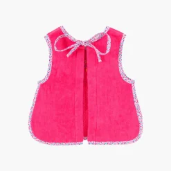 Bavoirs & Mini-bavoirs|Carré Blanc Bavette BEACHFUL Fuschia