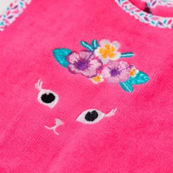 Bavoirs & Mini-bavoirs|Carré Blanc Bavette BEACHFUL Fuschia