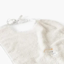 Bavoirs & Mini-bavoirs|Carré Blanc Bavoir coton bio Illumine craie