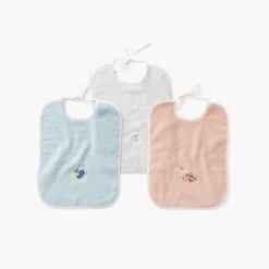 Bavoirs & Mini-bavoirs|Carré Blanc Bavoir coton bio Illumine craie