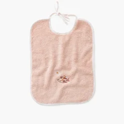 Bavoirs & Mini-bavoirs|Carré Blanc Bavoir coton bio Illumine vieux rose