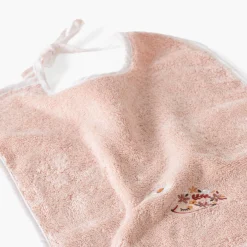 Bavoirs & Mini-bavoirs|Carré Blanc Bavoir coton bio Illumine vieux rose