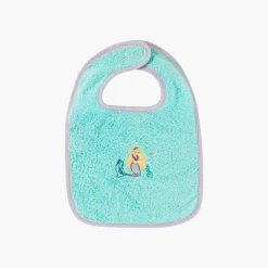Bavoirs & Mini-bavoirs|Carré Blanc Bavoir coton Calliopé lagon