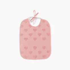 Bavoirs & Mini-bavoirs|Nouveautés Bébénew|Carré Blanc Bavoir coton Monjour sorbet