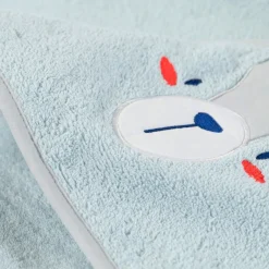 Capes De Bain|Carré Blanc Cape de bain coton Artica givre
