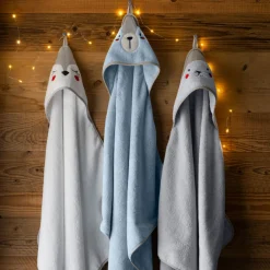 Capes De Bain|Carré Blanc Cape de bain coton Artica blanc