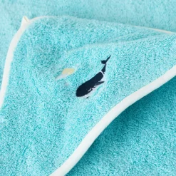 Capes De Bain|Carré Blanc Cape de bain coton Atlantis lagon