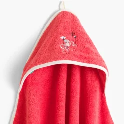 Capes De Bain|Carré Blanc Cape de bain coton Atlantis corail