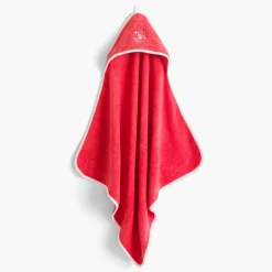 Capes De Bain|Carré Blanc Cape de bain coton Atlantis corail