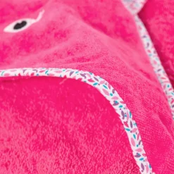 Capes De Bain|Carré Blanc Cape de bain coton Beachful fuchsia