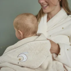 Capes De Bain|Nouveautés Bébénew|Carré Blanc Cape de bain coton bio Bienvenue naturel