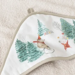 Capes De Bain|Carré Blanc Cape de bain coton Féeries ivoire