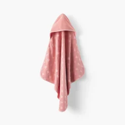 Capes De Bain|Nouveautés Bébénew|Carré Blanc Cape de bain coton Monjour sorbet