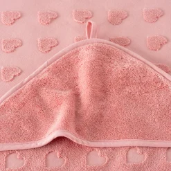 Capes De Bain|Nouveautés Bébénew|Carré Blanc Cape de bain coton Monjour sorbet