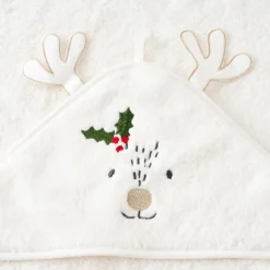Capes De Bain|Nouveautés Bébénew|Carré Blanc Cape de bain coton Xmasful ivoire