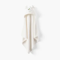 Capes De Bain|Nouveautés Bébénew|Carré Blanc Cape de bain coton Xmasful ivoire