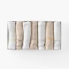 Coffrets Cadeaux|Nouveautés Bébénew|Carré Blanc Coffret semainier de langes coton bio Bienvenue