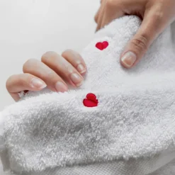 Coffrets Cadeaux|Draps De Bain|Carré Blanc Drap de bain coton Adore blanc