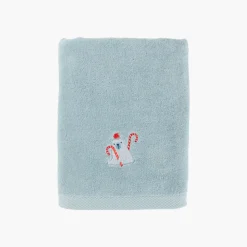 Draps De Bain|Carré Blanc Drap de bain coton Artica givre