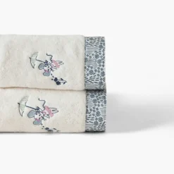 Draps De Bain|Carré Blanc Drap de bain coton bio Dandine ivoire