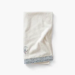 Draps De Bain|Carré Blanc Drap de bain coton bio Dandine ivoire