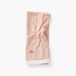 Draps De Bain|Carré Blanc Drap de bain coton bio Illumine vieux rose