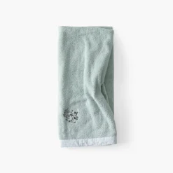 Draps De Bain|Carré Blanc Drap de bain coton bio Jardine amande