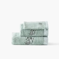Draps De Bain|Carré Blanc Drap de bain coton bio Jardine amande
