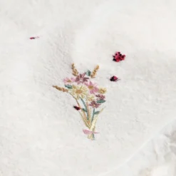Draps De Bain|Carré Blanc Drap de bain coton biologique Raphia ivoire
