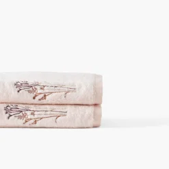 Coffrets Cadeaux|Draps De Bain|Carré Blanc Drap de bain coton et viscose de bambou Aura nude
