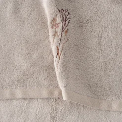 Coffrets Cadeaux|Draps De Bain|Carré Blanc Drap de bain coton et viscose de bambou Aura taupe
