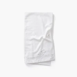 Draps De Bain|Carré Blanc Drap de bain coton et viscose de bambou Equinoxe neige