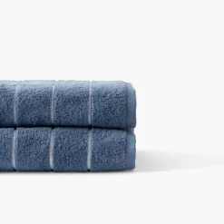 Coffrets Cadeaux|Draps De Bain|Carré Blanc Drap de bain coton Hypnotic indigo