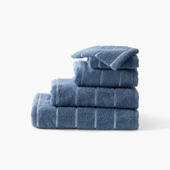 Coffrets Cadeaux|Draps De Bain|Carré Blanc Drap de bain coton Hypnotic indigo