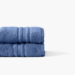Draps De Bain|Carré Blanc Drap de bain coton Lola II encre