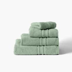 Draps De Bain|Carré Blanc Drap de bain coton Lola II sauge