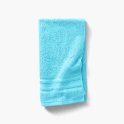 Draps De Bain|Carré Blanc Drap de bain coton Lola II turquoise