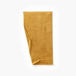 Draps De Bain|Carré Blanc Drap de bain coton Lola II miel