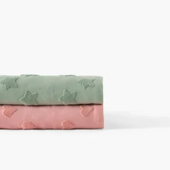 Draps De Bain|Nouveautés Bébénew|Carré Blanc Drap de bain coton Monjour eucalyptus