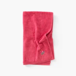 Draps De Bain|Carré Blanc Drap de bain coton Protea rose pitaya