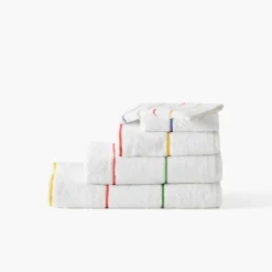 Draps De Bain|Carré Blanc Drap de bain coton Rosella blanc