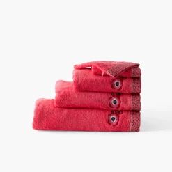 Coffrets Cadeaux|Draps De Bain|Carré Blanc Drap de bain coton Rosella coquelicot