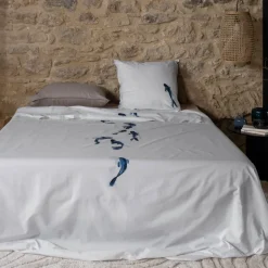 Draps De Lit|Carré Blanc Drap de lit coton Hypnotic