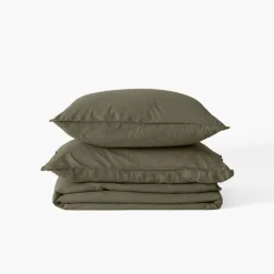 Draps De Lit|Carré Blanc Drap de lit lin lavé Songe bocage