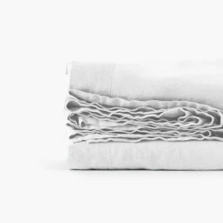 Draps De Lit|Carré Blanc Drap de lit lin lavé Songe blanc
