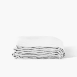 Draps De Lit|Carré Blanc Drap de lit lin lavé Songe blanc
