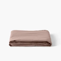Draps De Lit|Carré Blanc Drap de lit percale de coton Neo taupe