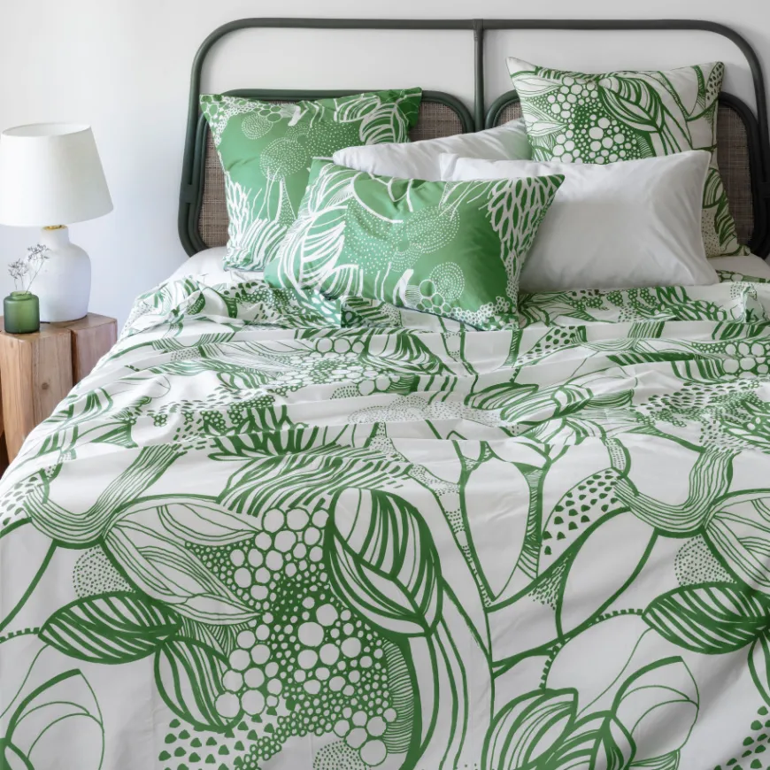 Draps De Lit|Carré Blanc Drap de lit percale de coton bio Canopée
