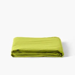Draps De Lit|Carré Blanc Drap de lit percale de coton Neo vert