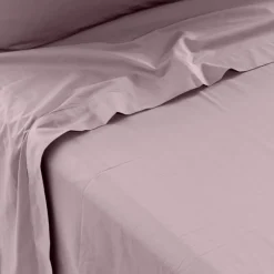 Draps De Lit|Carré Blanc Drap de lit percale de coton Neo poudre